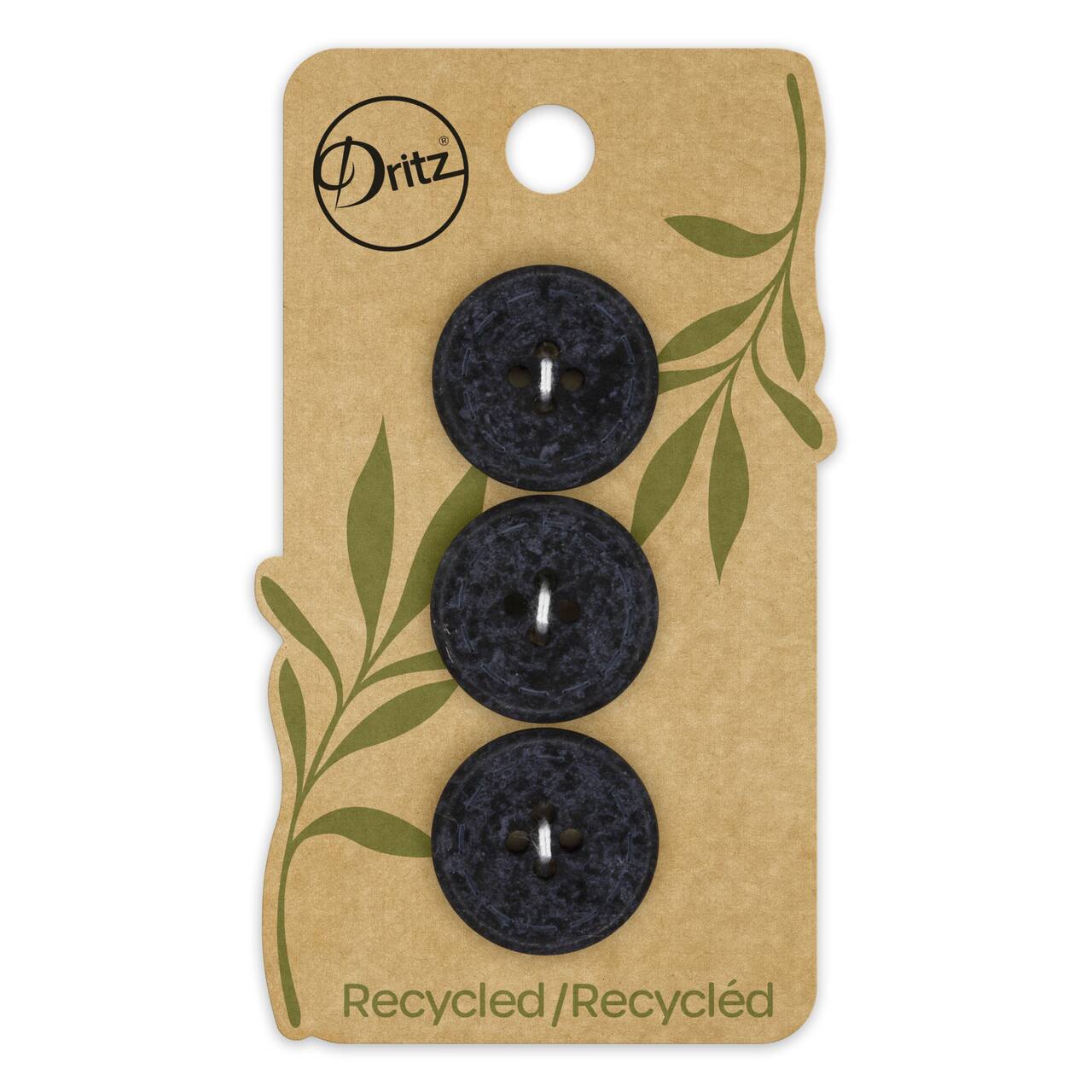 Dritz® 20mm Recycled Cotton Round Stitch Button, 9ct.